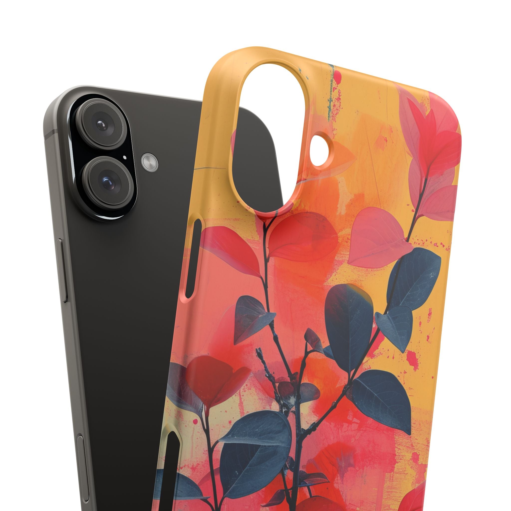 Vivid Floral Harmony iPhone 16 - Slim Phone Case