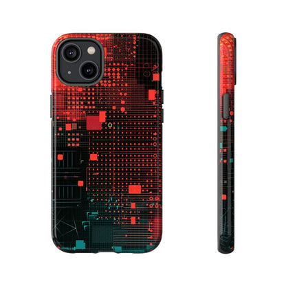 Secure Spectrum: Digital Gradient - Protective Phone Case