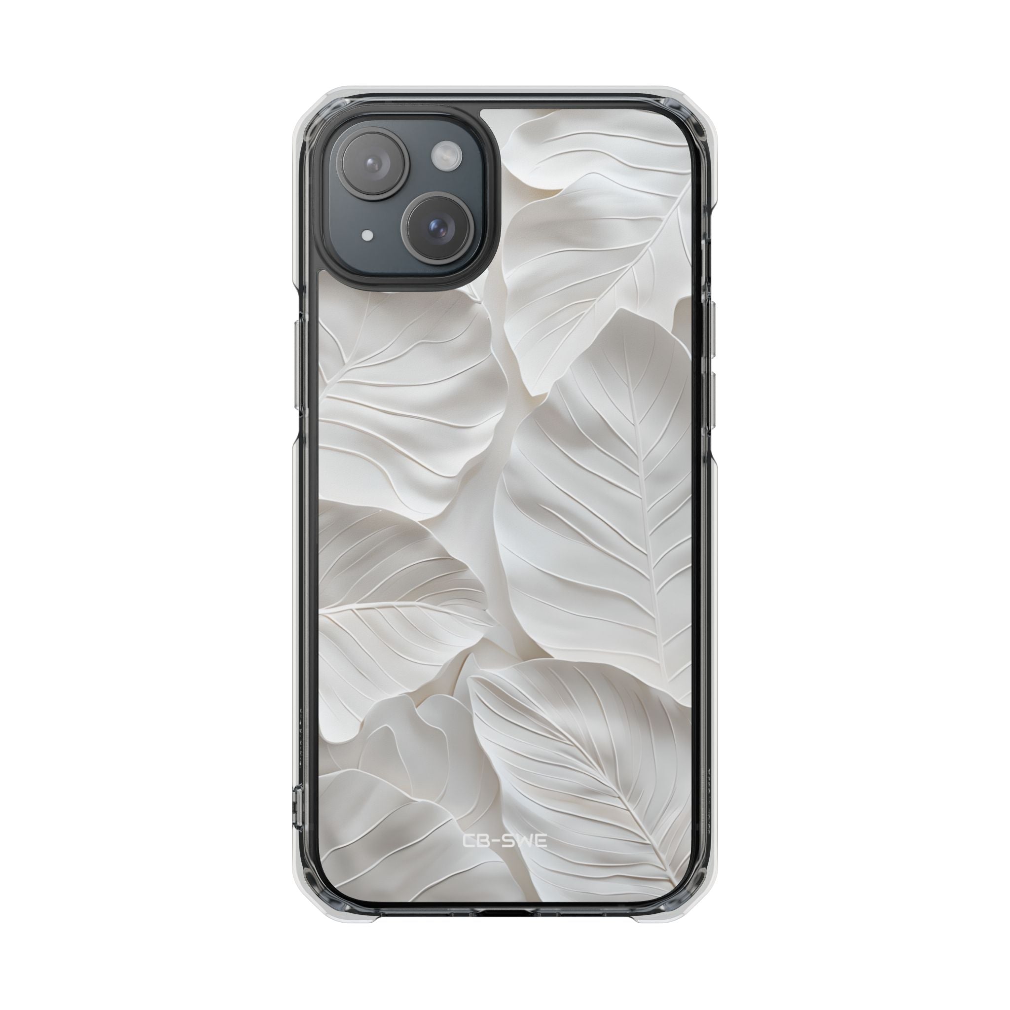 Elegant Leaf Relief iPhone Case - Impact