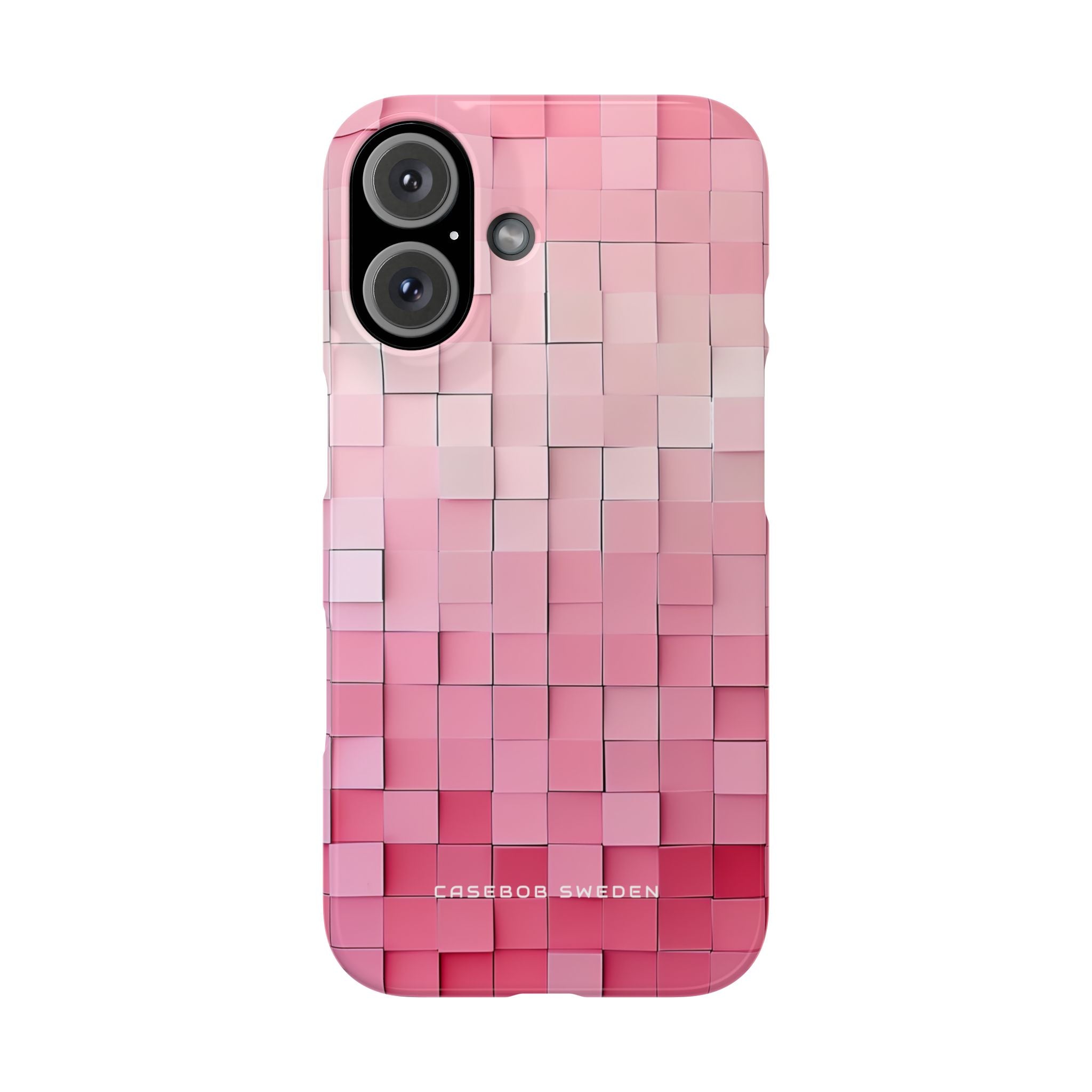 Gradient Pink Mosaic iPhone 16 - Schlanke Handyhülle