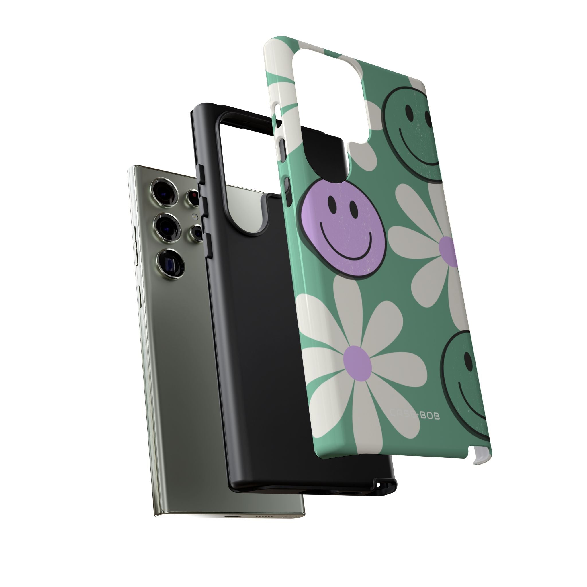 Smiley Daisy Glow Samsung S23 Ultra Case - Tough