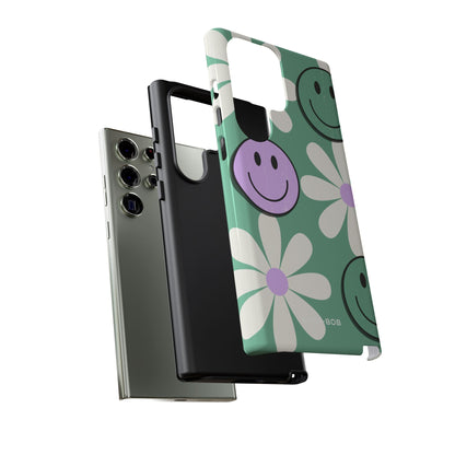 Smiley Daisy Glow Samsung S23 Ultra Case - Tough