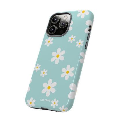 Daisies On Blue - iPhone Case