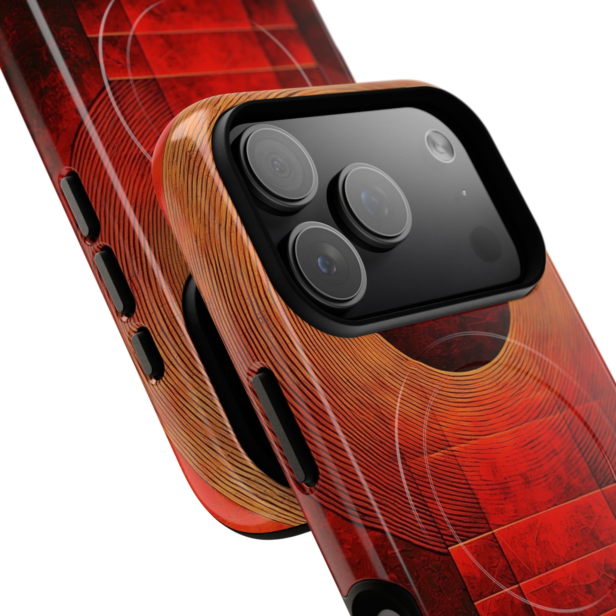 Crimson Orbit iPhone 17 Pro Case - Tough+