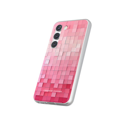 Gradient Pink Mosaic Samsung S23 - Flexi Phone Case