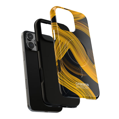 Yellow Flow Lines iPhone 16 - Tough+