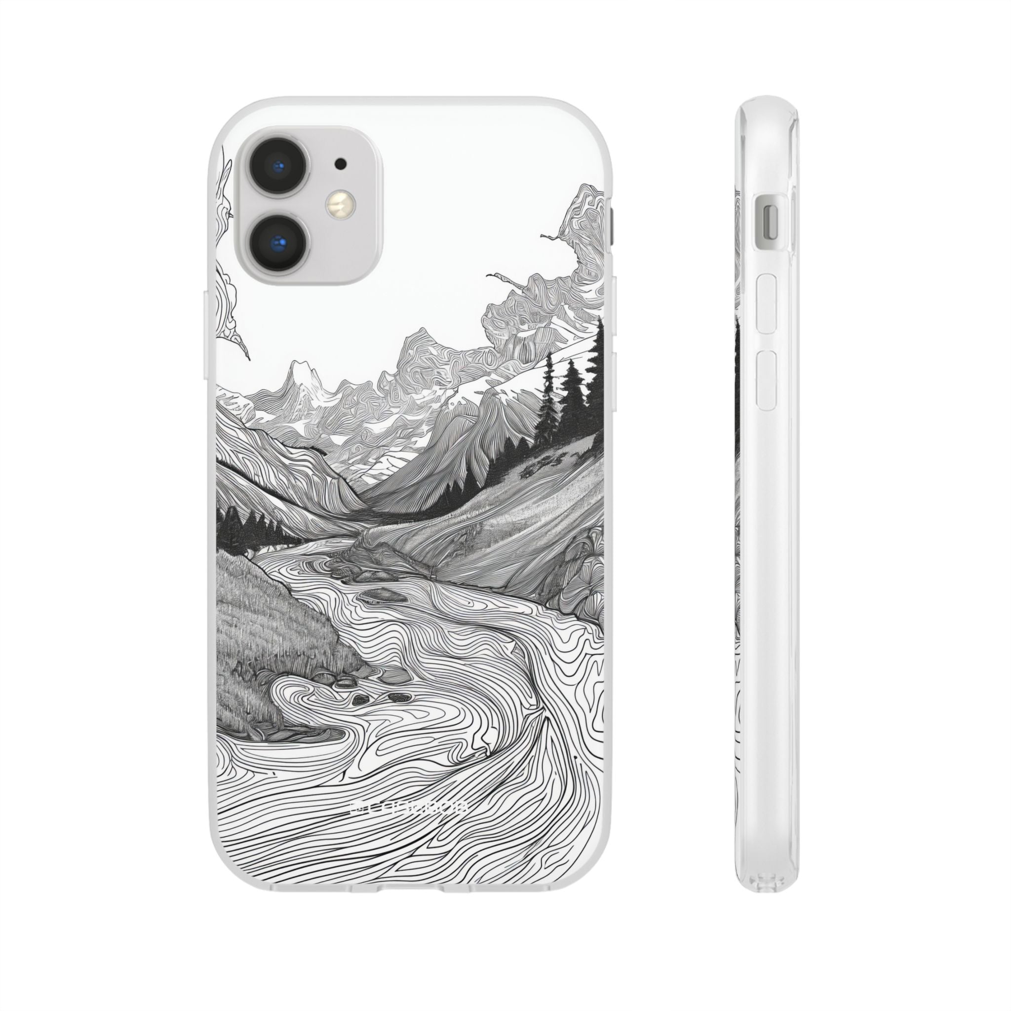 Monochrome Serenity | Flexible Phone Case for iPhone