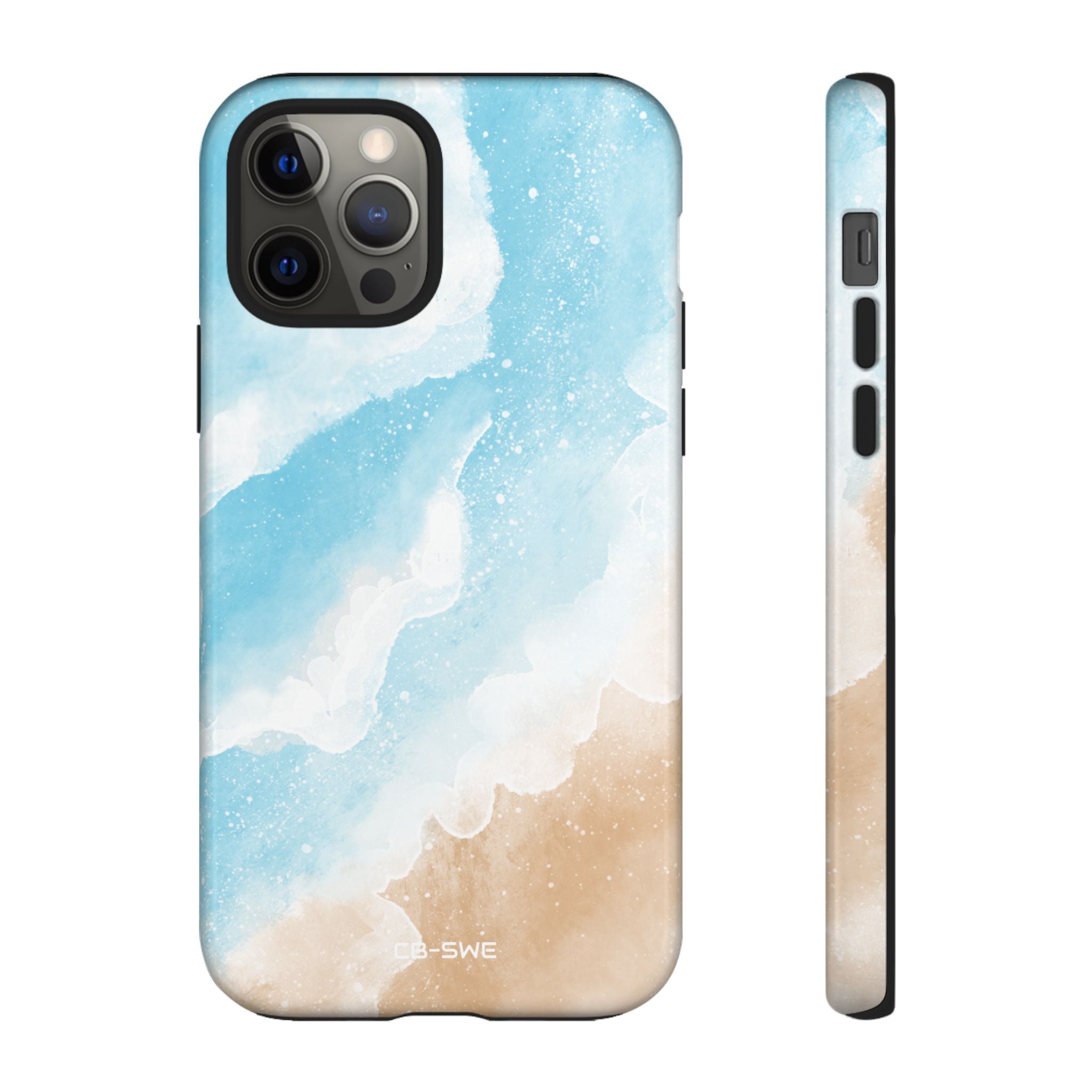 Serene Coastal Whispers - iPhone Case