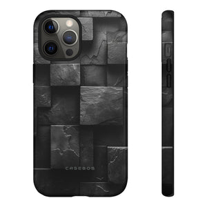 Black Geometric Elegance - Protective Phone Case