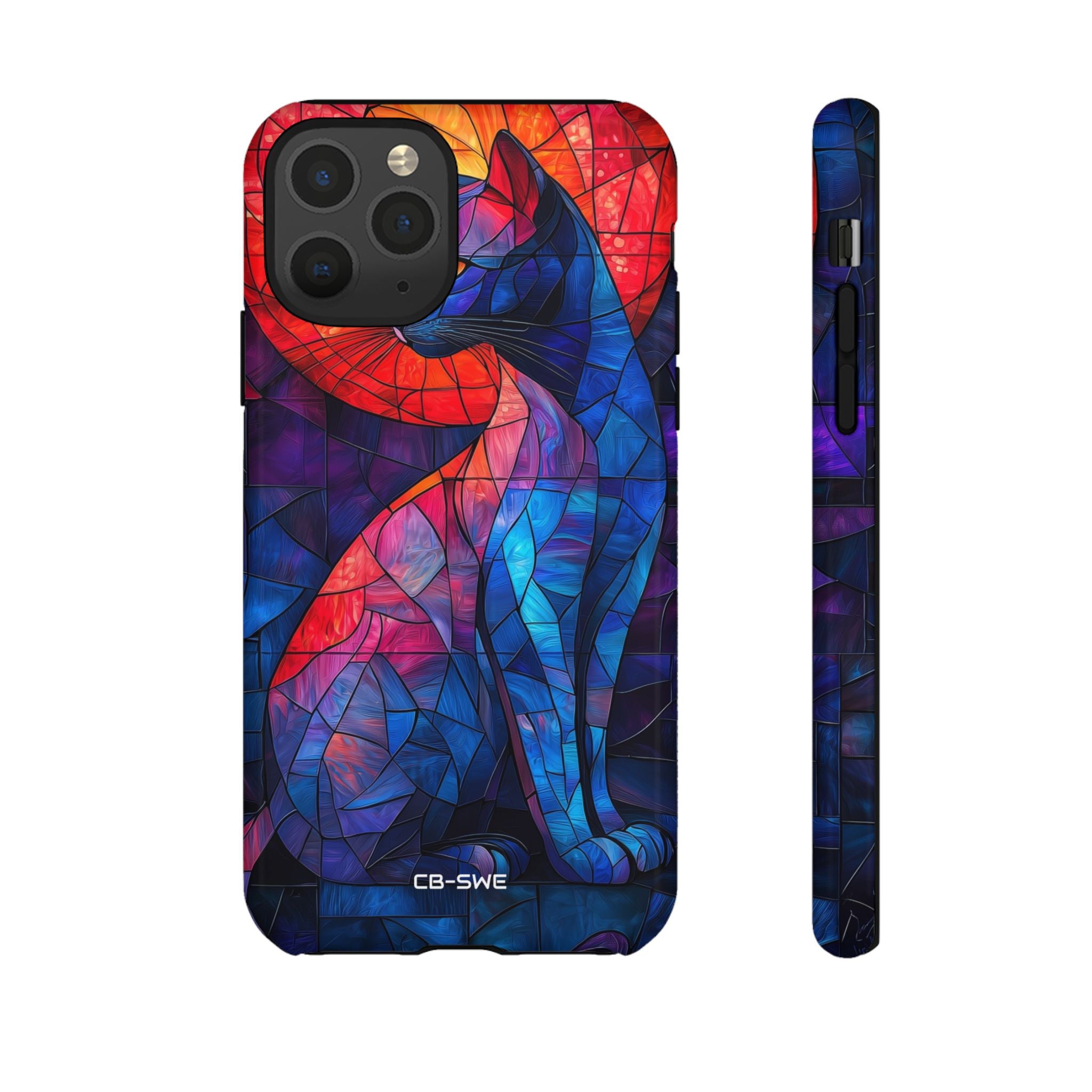 Cat Silhouettes Glow - iPhone Case