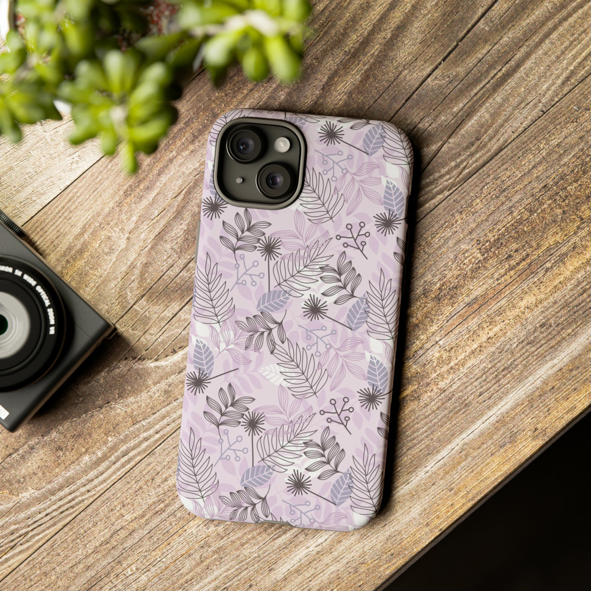 Purple Leaf - Protective Phone Case