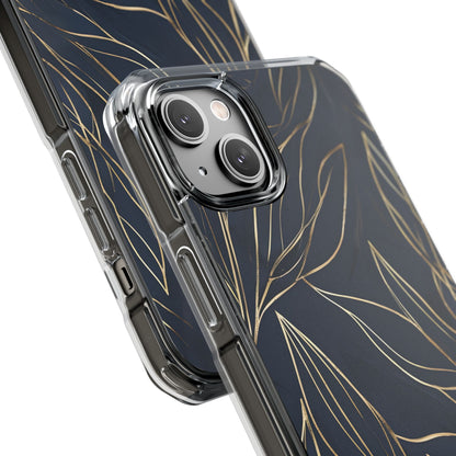 Modern Gold Leaves iPhone Case - Impact