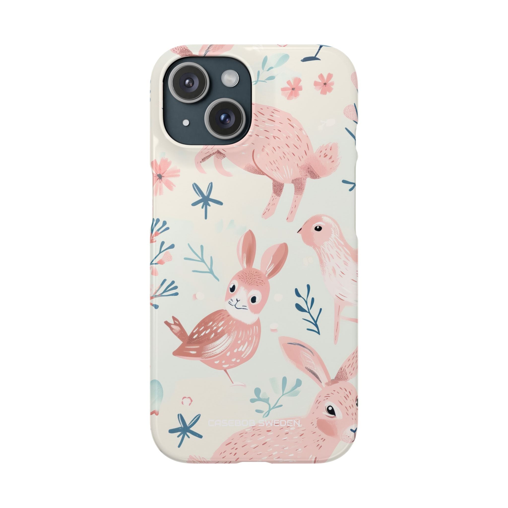 Pastel Whimsical Nature - Slim iPhone 15 Phone Case