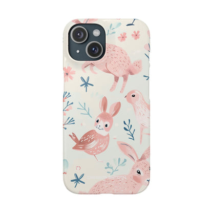 Pastel Whimsical Nature - Slim iPhone 15 Phone Case