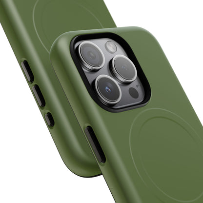 Dark Olive Green iPhone 15 | Tough+ Phone Case