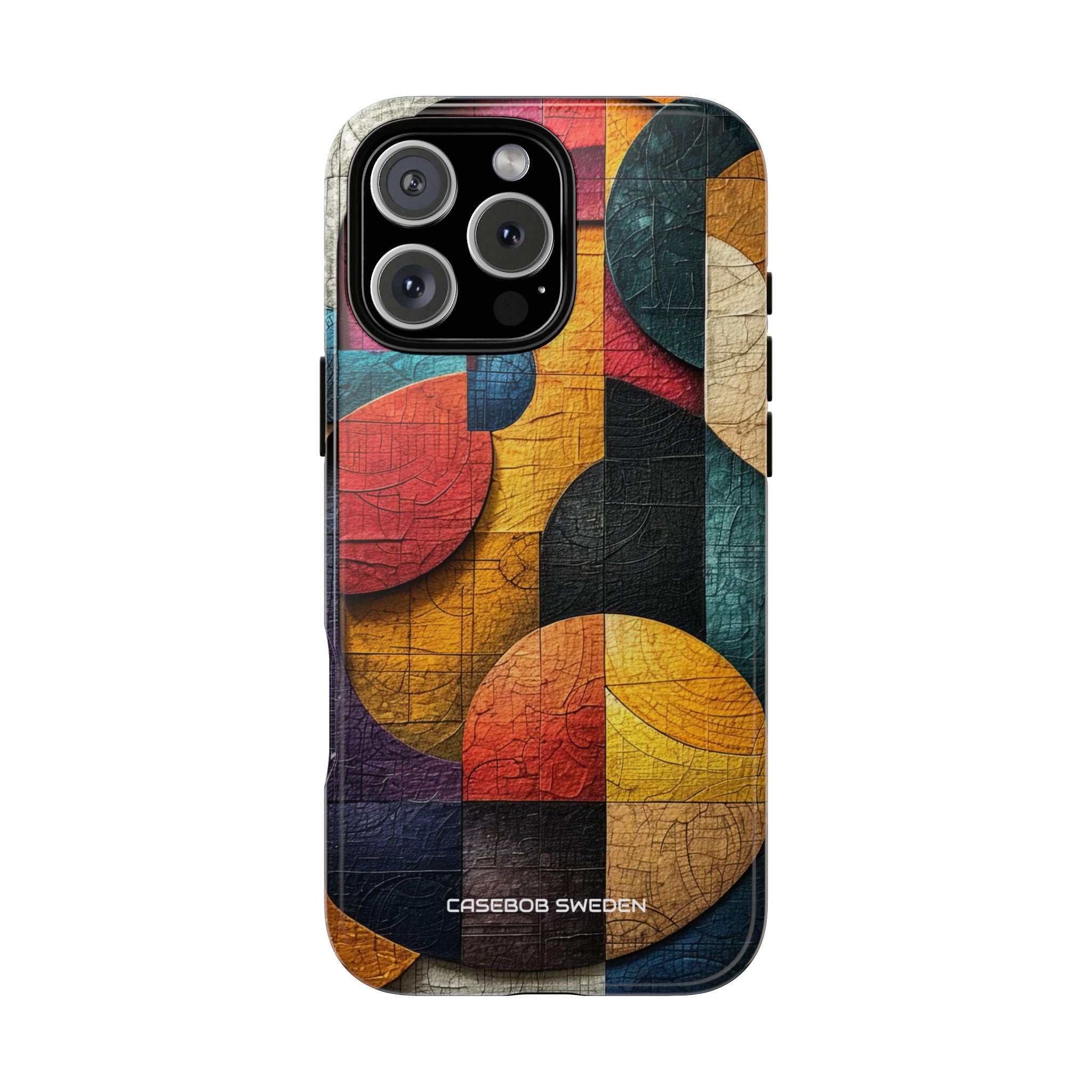 Vibrant Geometric Art - Tough iPhone 16 Phone Case