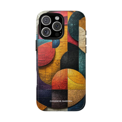 Vibrant Geometric Art - Tough iPhone 16 Phone Case