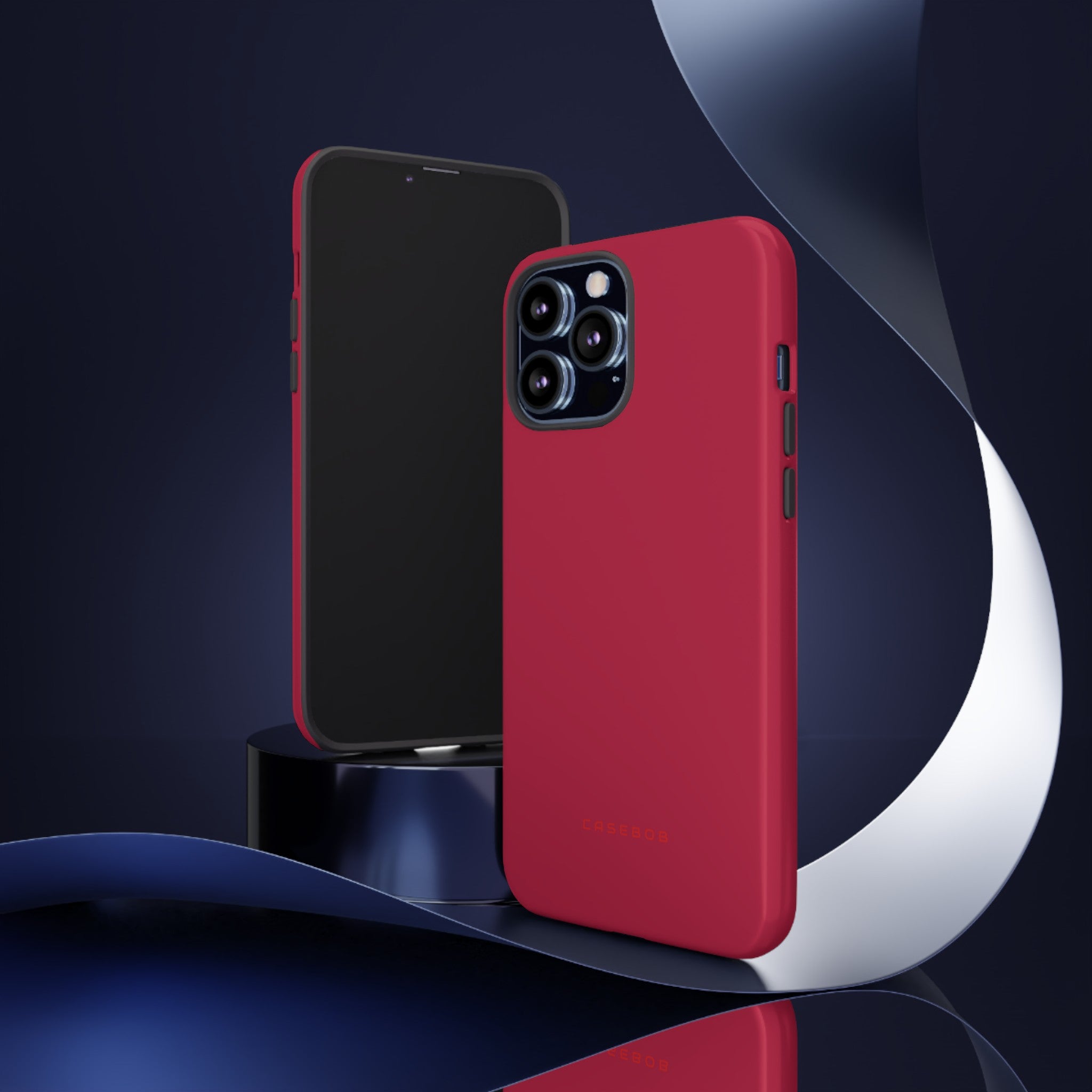 Bright Red Maroon - Protective Phone Case