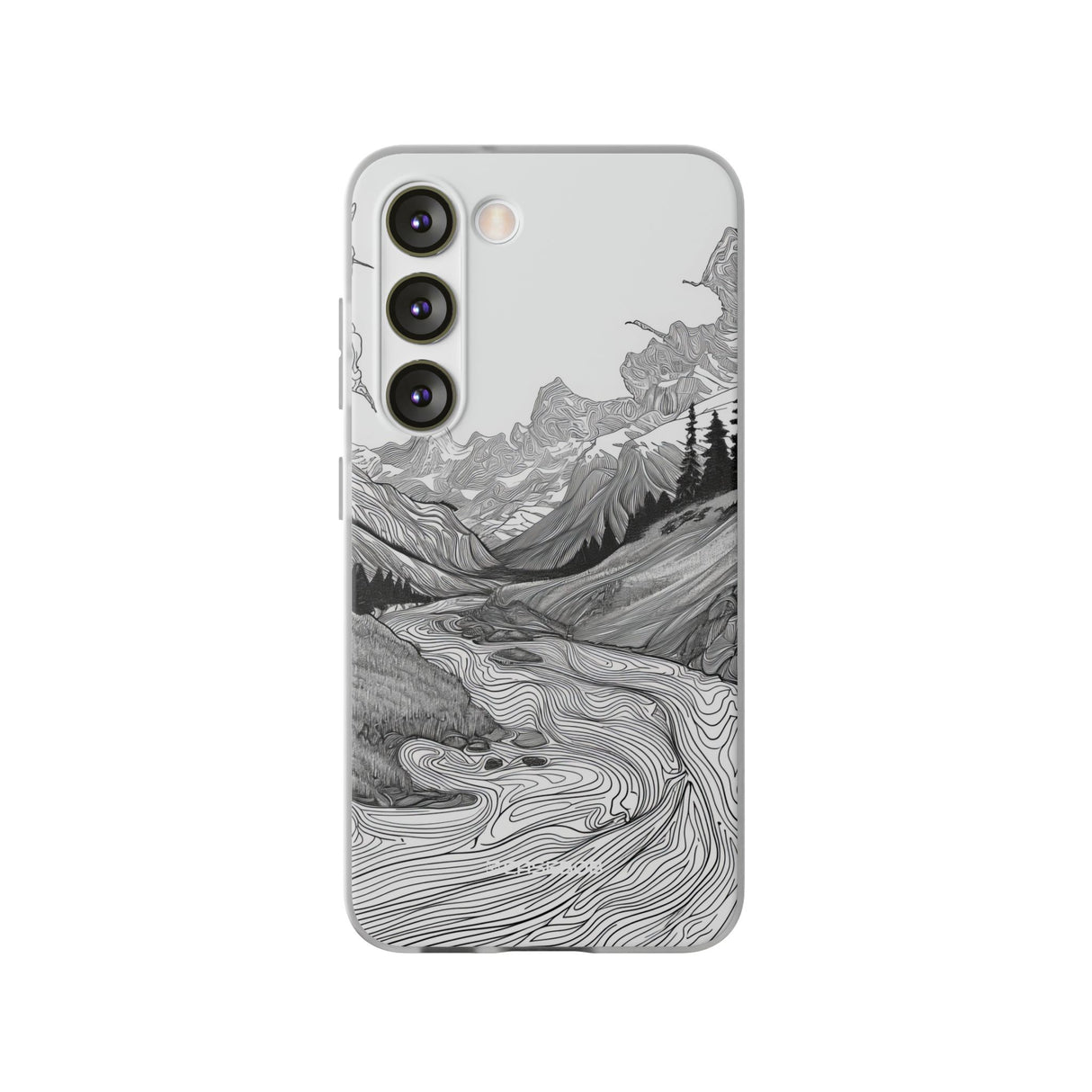 Monochrome Serenity | Flexible Phone Case for Samsung Galaxy