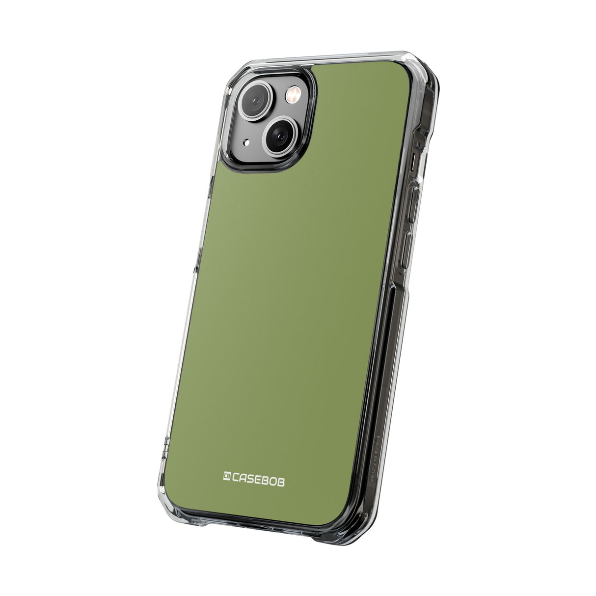 Moss Green | Phone Case for iPhone (Clear Impact Case - Magnetic)