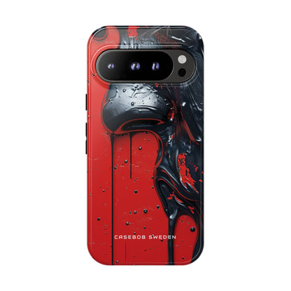 Chaotic Red Surge Google Pixel 9 - Tough Phone Case