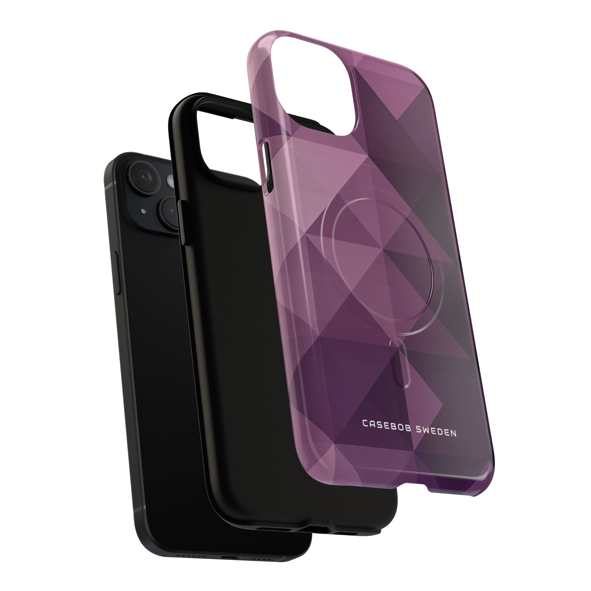 Gradient Purple Mosaic iPhone 15 | Tough+ Phone Case