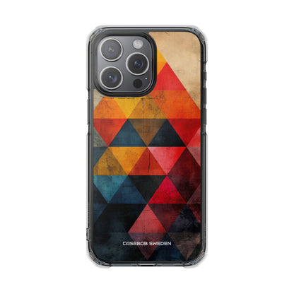 Geometric Energy - Clear Impact iPhone 15 Phone Case