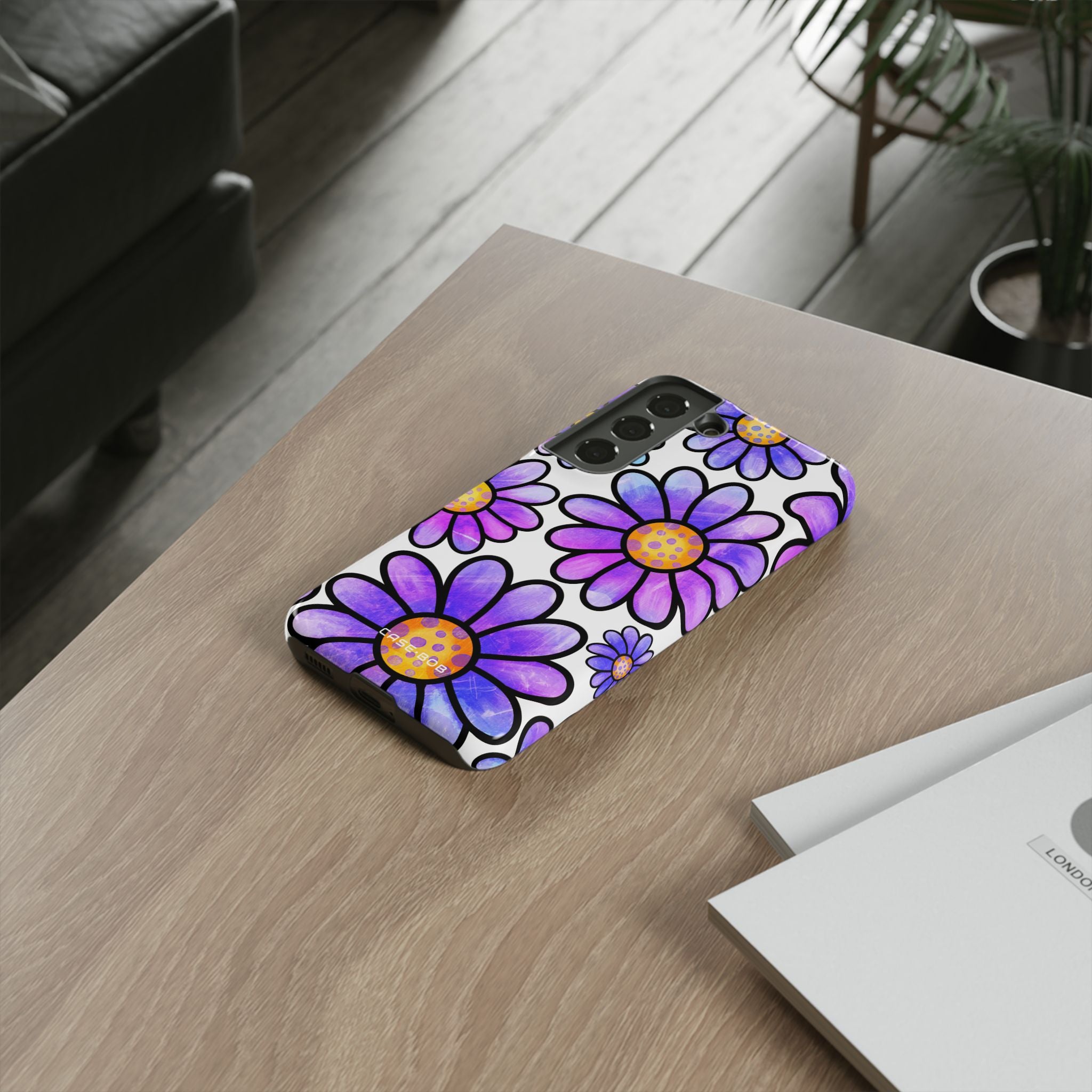 Polka Dot Blooms Samsung S22 Case - Tough