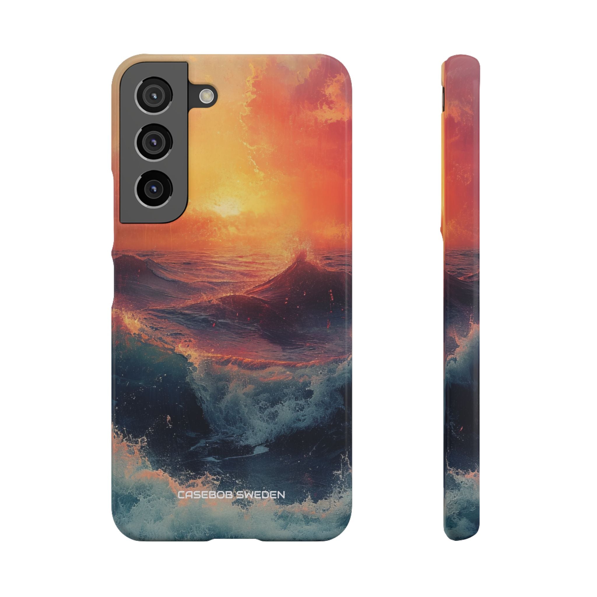 Ocean Sunset Waves - Slim Samsung S22 Phone Case