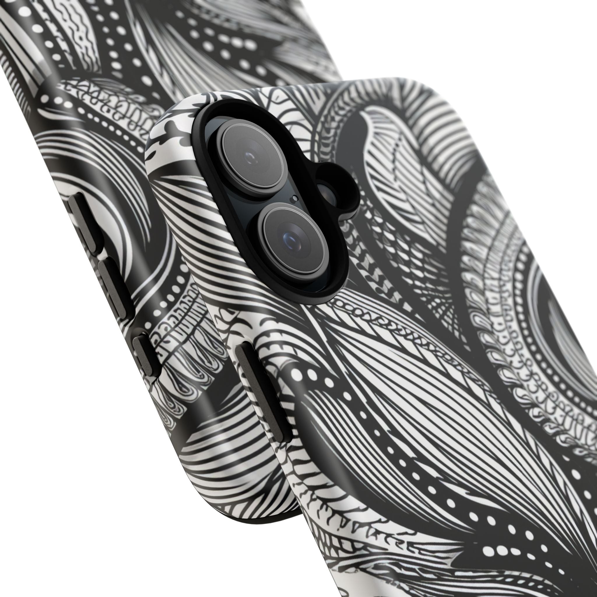 Fluid Monochrome: Intricate Patterns - for iPhone 16