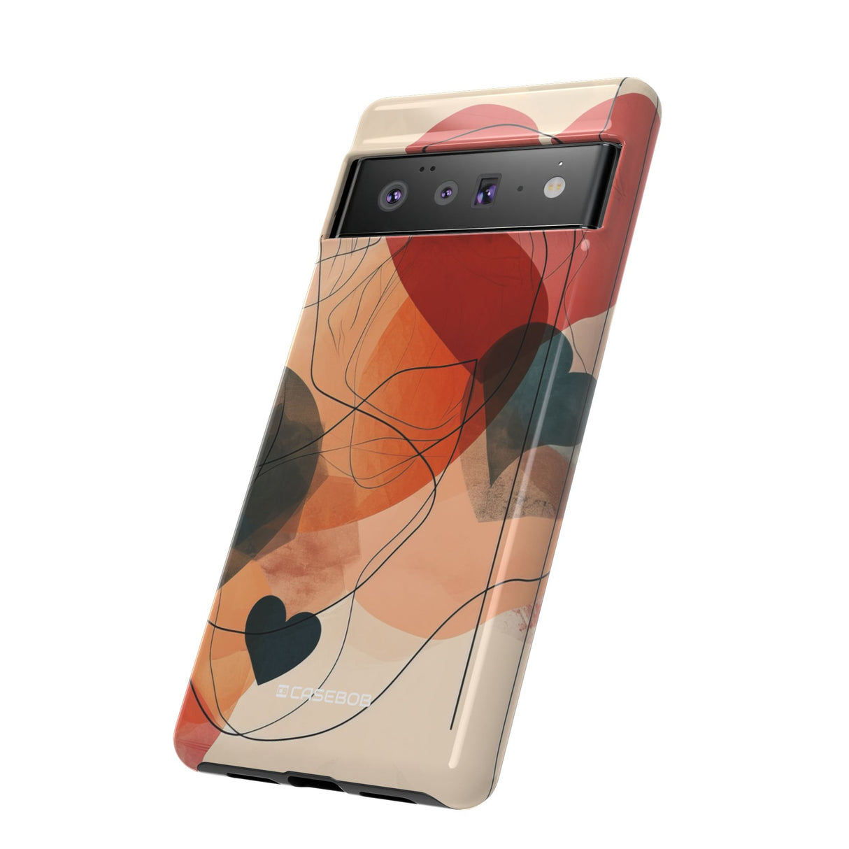 Abstract Heart Harmony | Protective Phone Case for Google Pixel