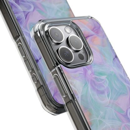 Purple Peach Whirl - Clear Impact iPhone 15 Phone Case