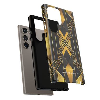 Golden Geometric Elegance Samsung S24 - Tough Phone Case