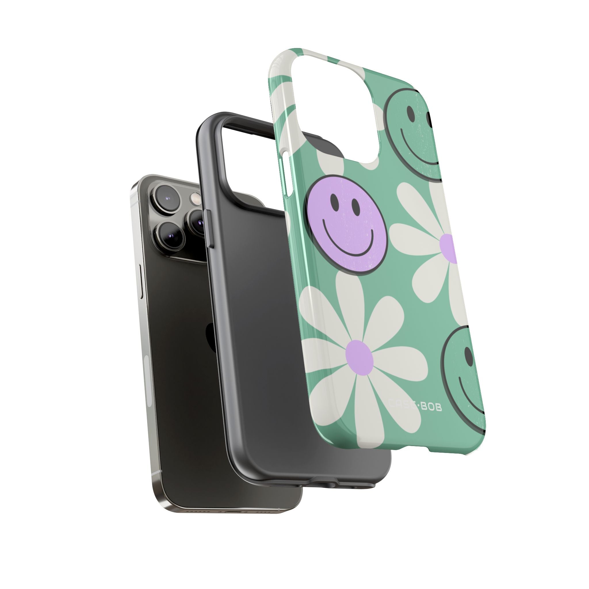 Smiley Daisy Glow iPhone 14 Pro Max Case - Tough
