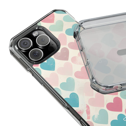 Retro Hearts Symmetry iPhone Case - Impact