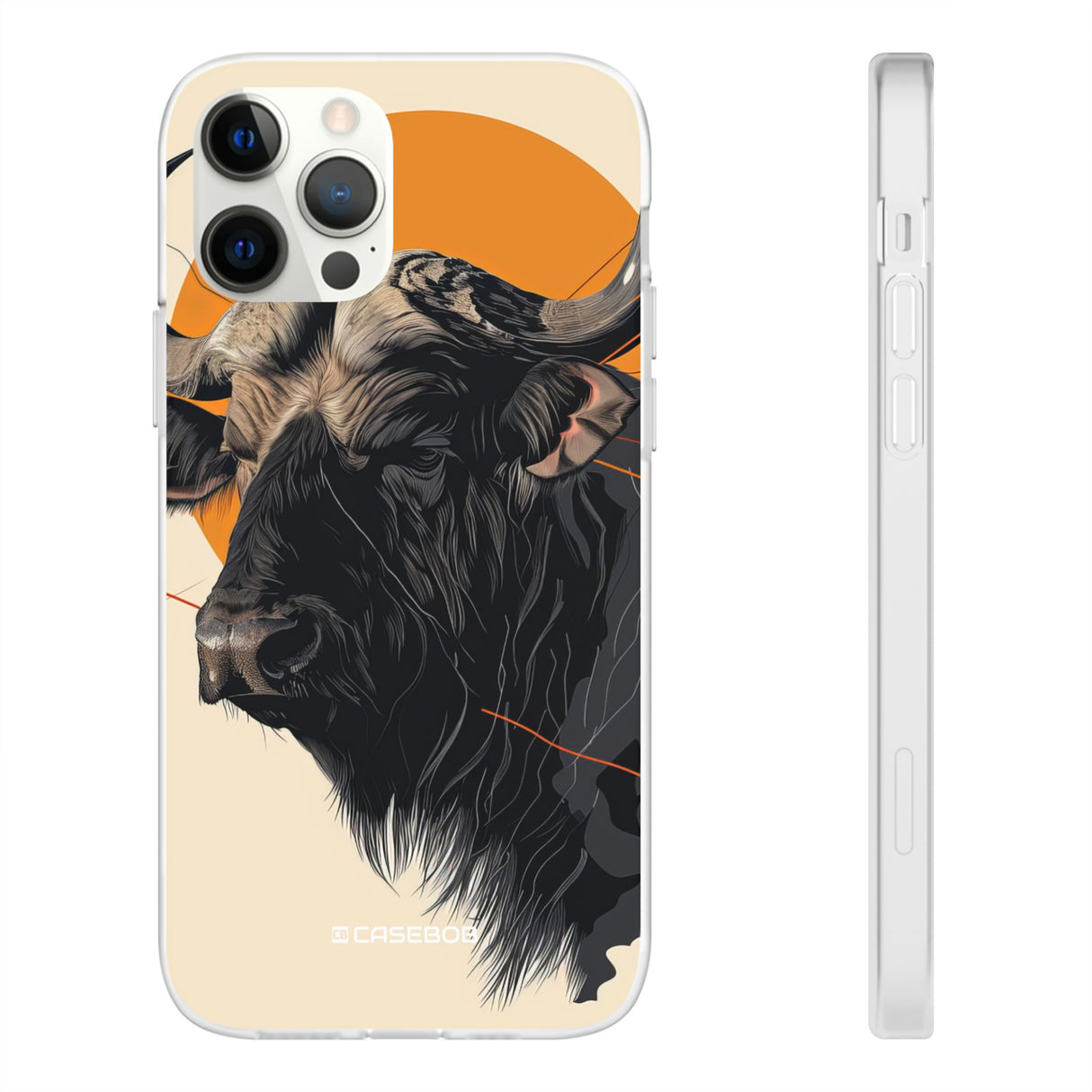 Majestic Buffalo Sun | Flexible Phone Case for iPhone