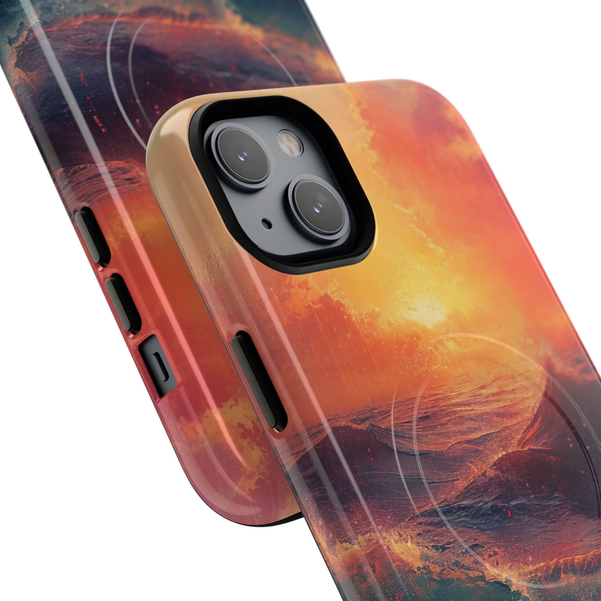 Ocean Sunset Waves - Tough + MagSafe® iPhone 14 Phone Case