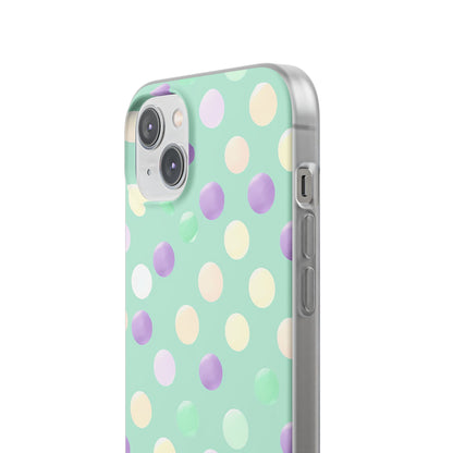 Pastel Polka Dots - Flexi iPhone 14 Phone Case