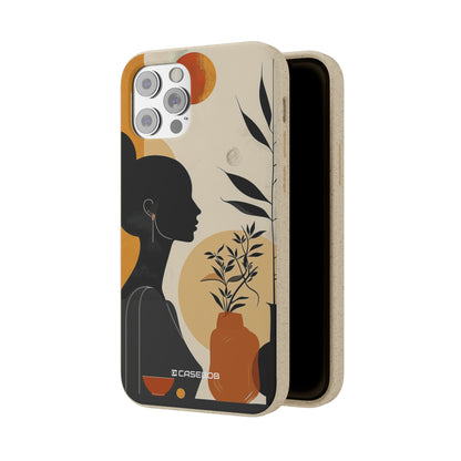 Modern Silhouette Tranquility | Biodegradable Phone Case