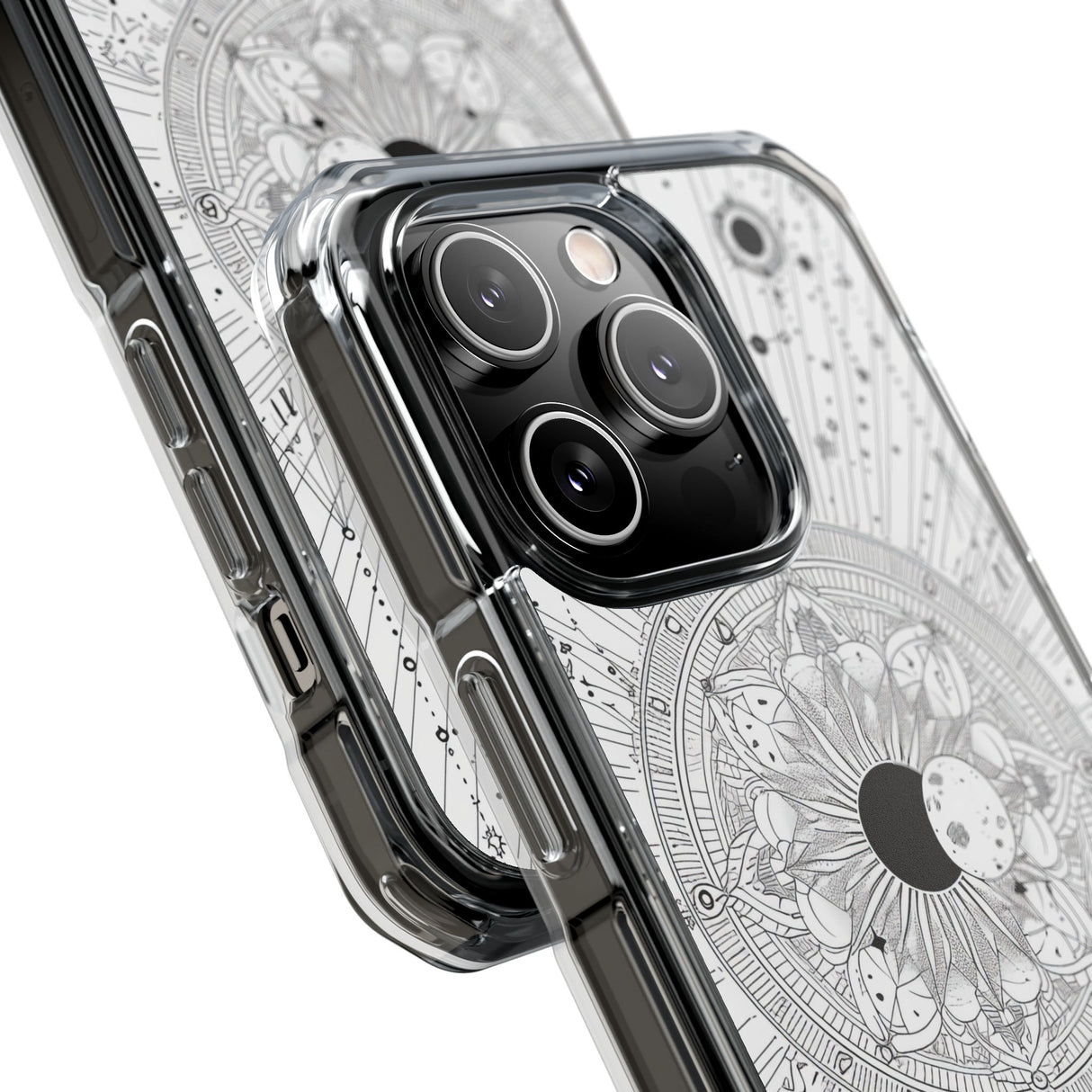 Celestial Mandala Mystique – Handyhülle für iPhone (Clear Impact – Magnetisch) 