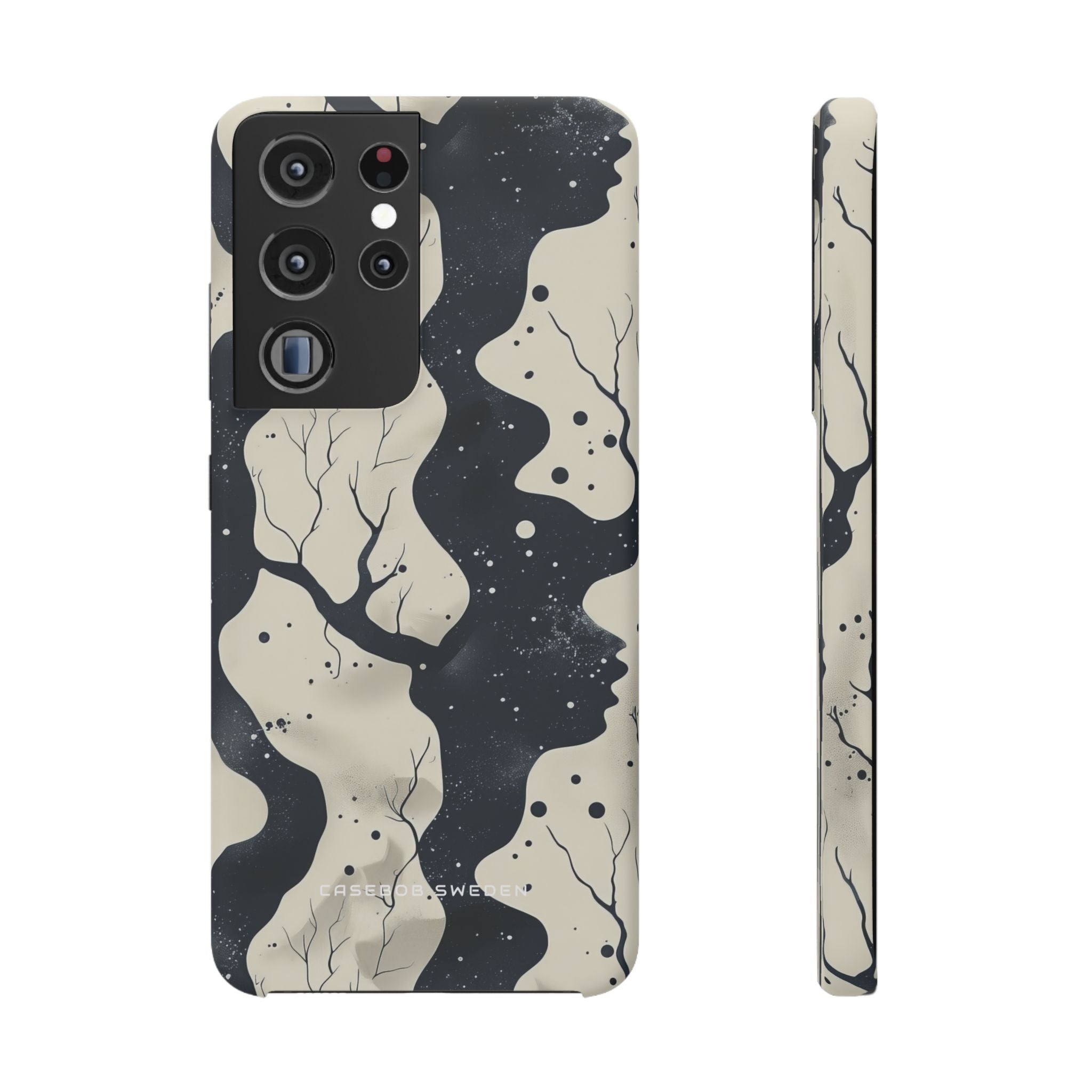 Organic Fluid Silhouettes with Cosmic Depth Samsung S21 - Slim Phone Case