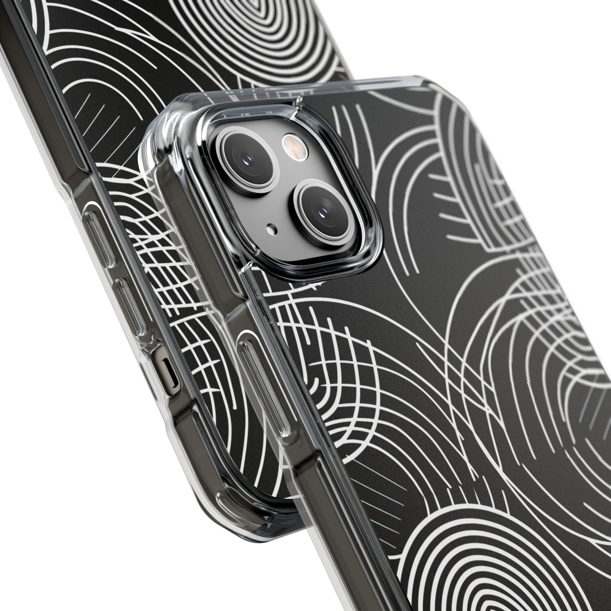 Kompliziertes Labyrinth – Handyhülle für iPhone (Clear Impact – Magnetisch) 