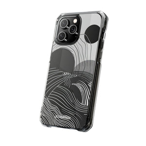 Monochrome Dynamics - Phone Case for iPhone (Clear Impact - Magnetic)