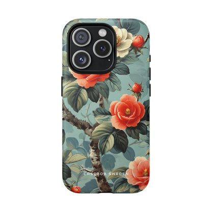 Vintage Floral Romance iPhone 15 | Tough+ Phone Case