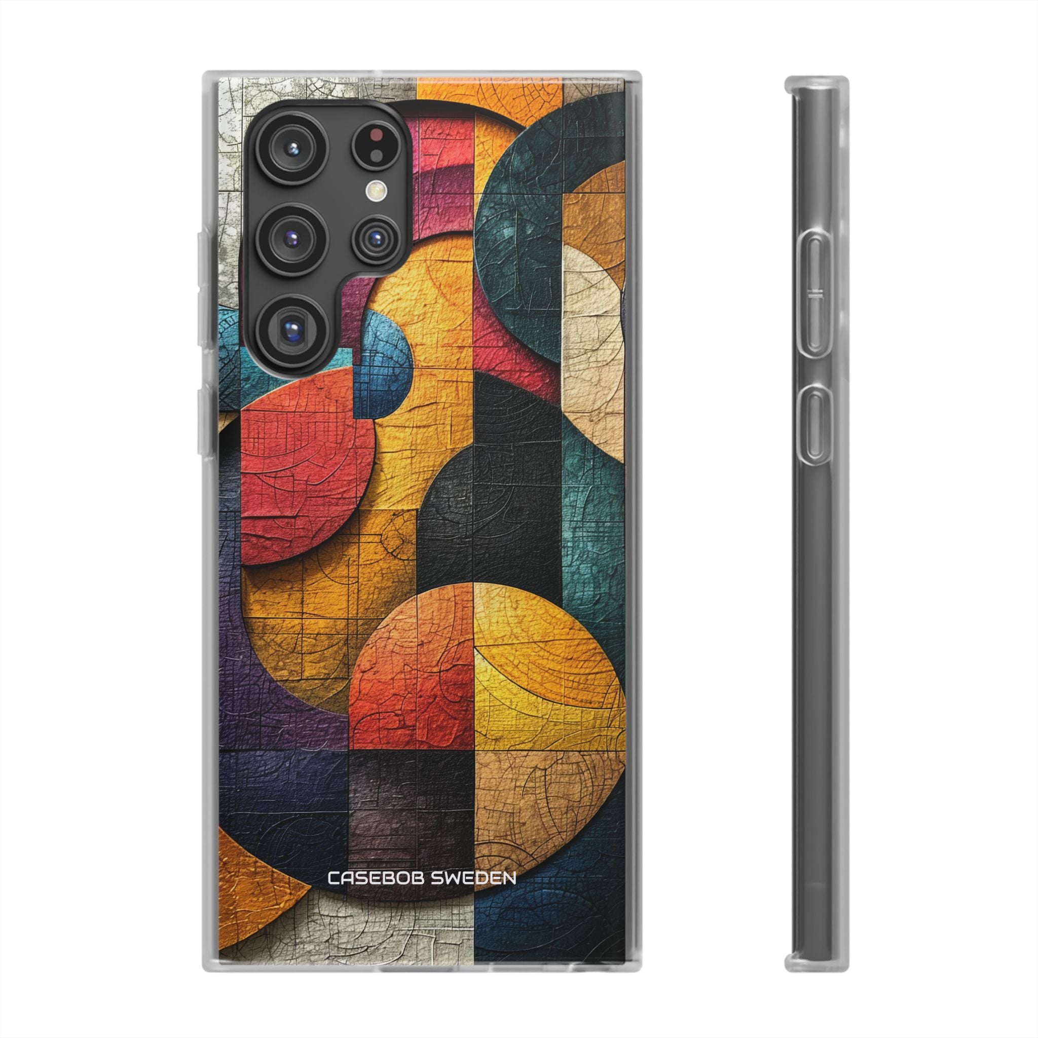 Vibrant Geometric Art - Flexi Samsung S22 Phone Case