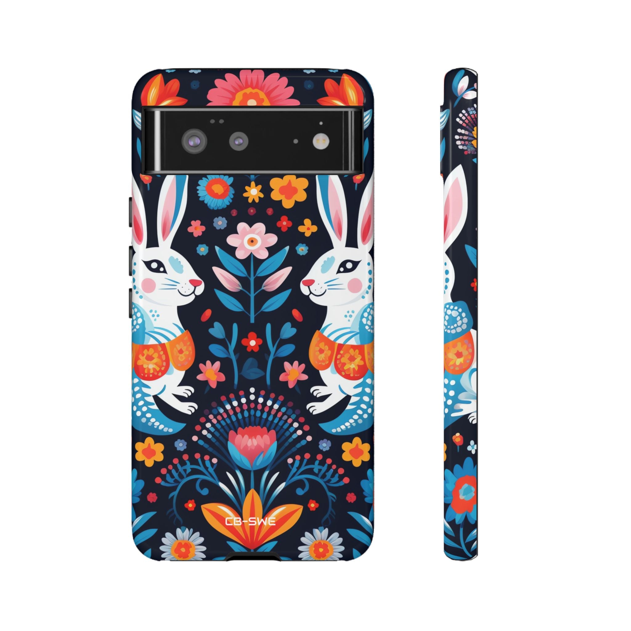 Bunnies Hop Flowers - Google Pixel Case