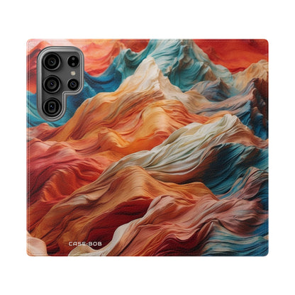 Fabric Peaks Sunset - Samsung S23 Ultra Case - Wallet