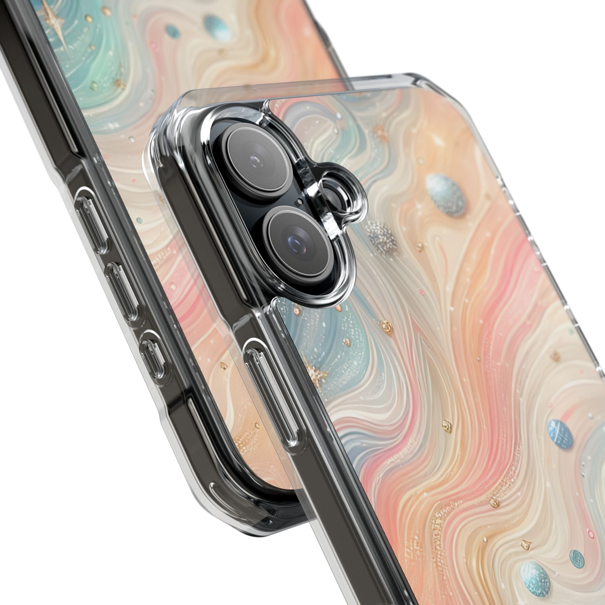 Iridescent Swirls iPhone 16 Plus Case - Impact