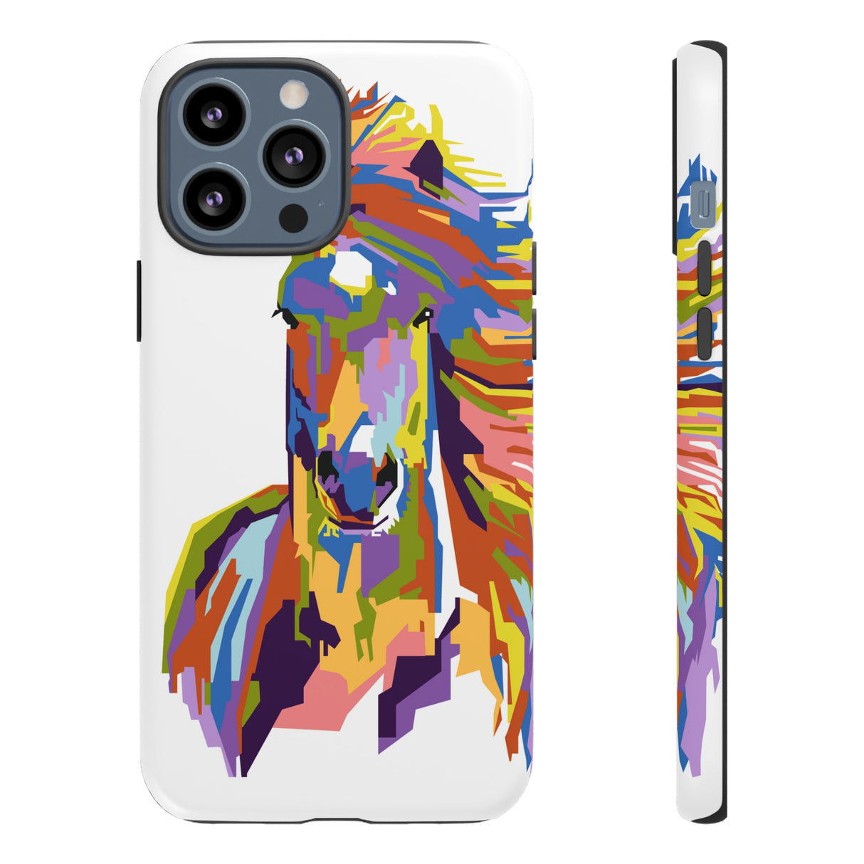 Horse Abstract Art iPhone Case (Protective) iPhone 13 Pro Max Matte Phone Case