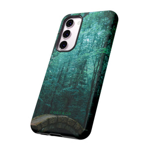 Mystical Forest with Stone Bridge - Protective Phone Case